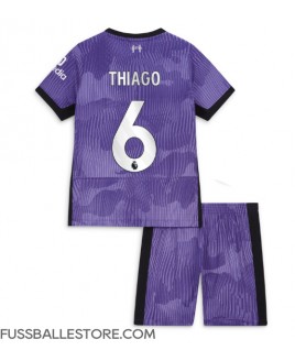 Günstige Liverpool Thiago Alcantara #6 3rd trikot Kinder 2023-24 Kurzarm (+ Kurze Hosen)